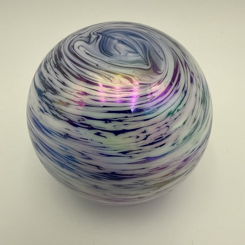 Art glass paperweight - art,