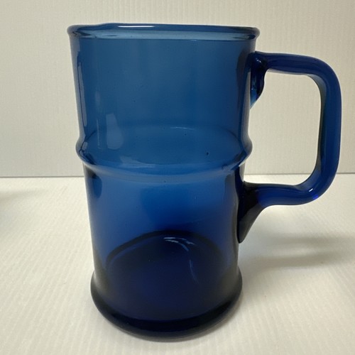 Vintage cobalt blue hand blown - hand,